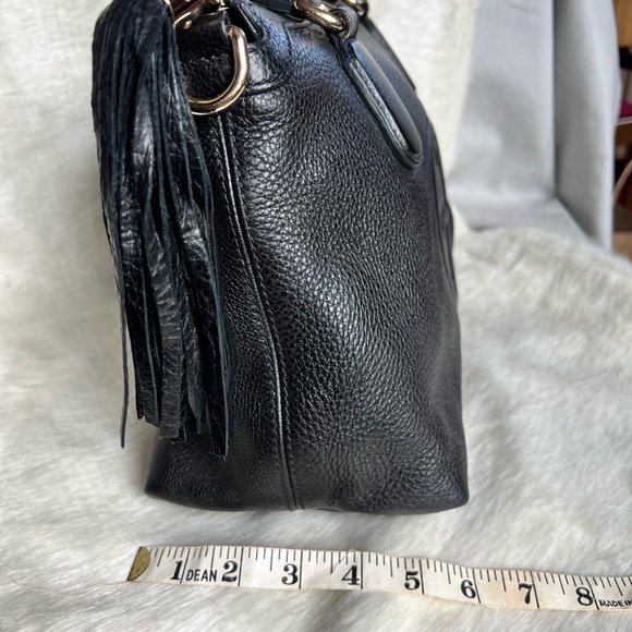 š¤ Authentic Gucci Soho Chain Double G Tassel Leather Shoulder Bag - Picture 8 of 9